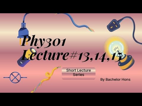 PHY301 Short Lecture 13, 14, 15 | Circuit Theory | Virtual University