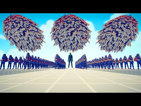 KING ZOMBIE + 100x ASSASINS vs EVERY GOD - Totally Accurate Battle Simulator TABS