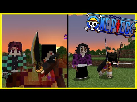 GEAR 5TH, SWORD SKILLS & HAKI VS DEMON SLAYER! Minecraft Mine Piece Mod