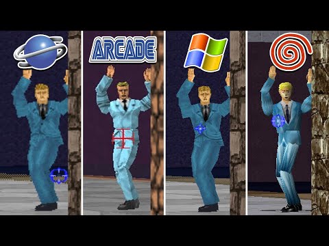 Virtua Cop 2 (1995) PC vs Dreamcast vs Arcade vs Sega Saturn | Graphics Comparison