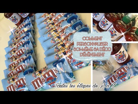 DIY ✨ || PERSONNALISE TON ÉVÉNEMENT À L’INFINI ! | BOUTEILLES, M&MS THÈME PAT PATROUILLE 🐾