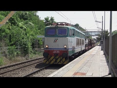 E.655.291 con treno militare a Fidene - E.655.291 with troop train in Fidene