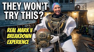 Most divers will NOT try this: Diving the Mark V WW2 Helmet breakdown Interview with Sharky 🤿⚓️