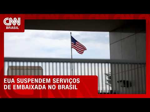 EUA suspendem serviços da Embaixada no Brasil por questões de segurança | CNN NOVO DIA
