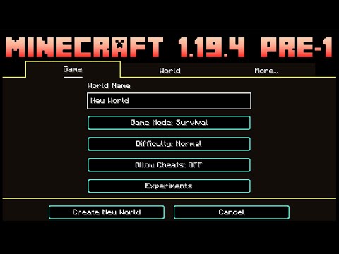 Minecraft 1.19.4 - Pre-Release 1 - High Contrast & New Brush Recipe!