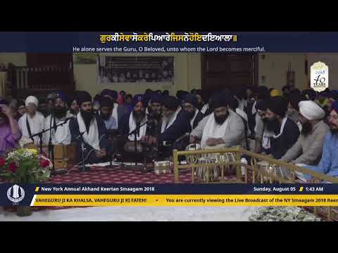 8 NY Smg 2018 Saturday Raensbayee   Bhai Gurinder Singh Jee Cali