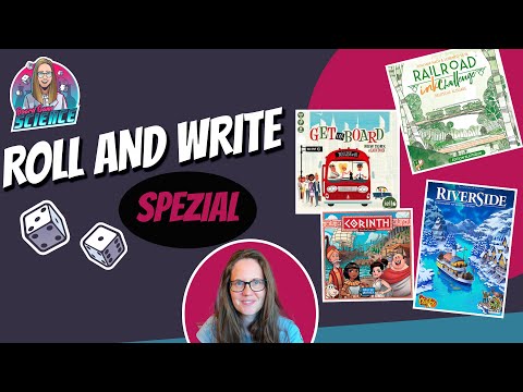 ROLL'N'WRITE Spezial - Teil 4 [Corinth⭐Railroad Ink⭐Riverside⭐️Get on Board] Brettspiel
