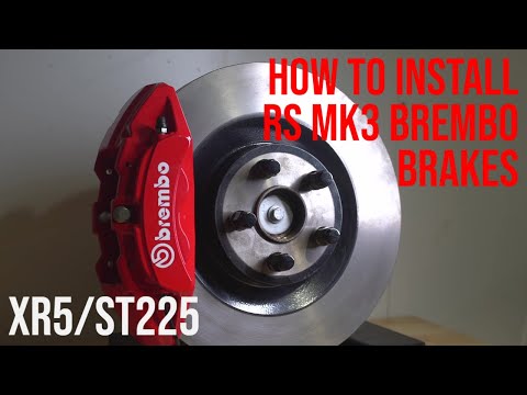 Focus ST225 / XR5 Turbo Brembo 4 Pot brake install step by step by OEM Denied Performance