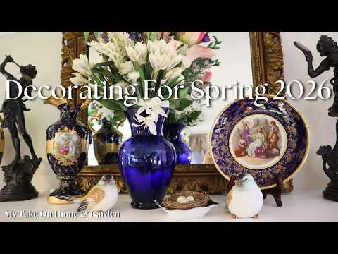 NEW Spring Decor Haul & A Few Spring Floral Arrangements & Vignettes