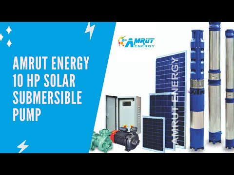 Amrut energy centrifugal submersible 10 hp solar pump kit, f...