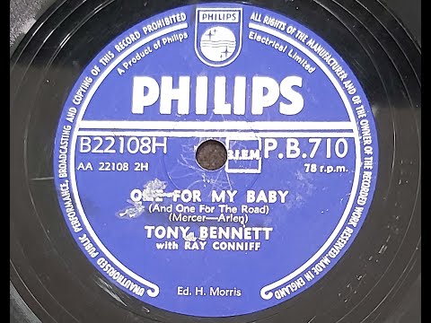 Tony Bennett  'One For My Baby'  1957 78 rpm