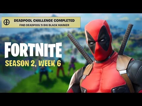 DEADPOOL'S WEEK 6 CHALLENGES - Big Black Marker Location & Where To Deface 3 Posters In ONE Spot!