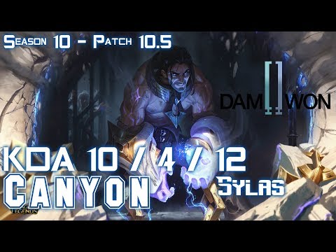 DWG Canyon SYLAS vs REK'SAI Jungle - Patch 10.5 KR Ranked