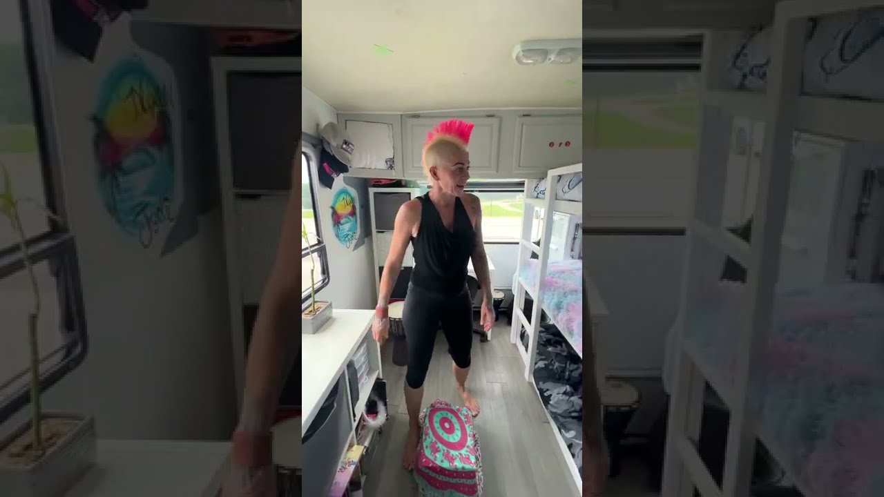 Watch video TRIPLE BUNK BED REVEAL the kids are OBSESSED! #familytravel #nomad Now TRIPLE BUNK BED REVEAL the kids are OBSESSED! #familytravel #nomad