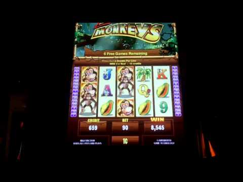 Jungle Monkeys Slot Bonus - Ainsworth