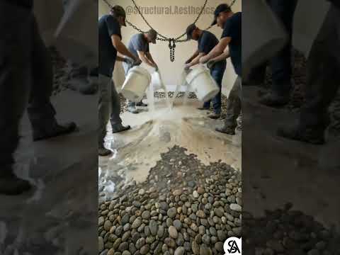 Stunning Epoxy River Stone Floor with Suspended Bed #home #renovation #DIY