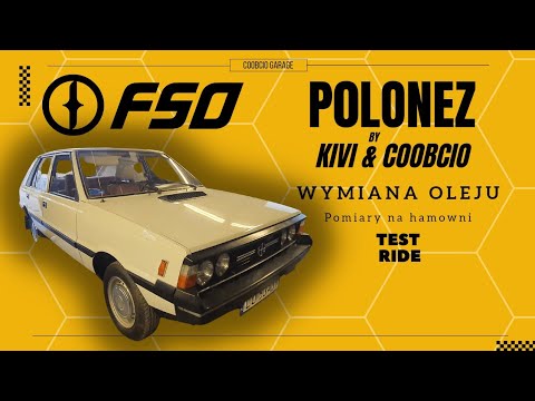 Coobcio i Kivi Test FSO Polonez 1500 - serwis regulacja zapłonu i pomiar na hamowni ile ma mocy