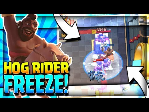 NEW ULTIMATE HOG FREEZE DECK!! Arena 8 to Arena 11 Hog Rider Deck - Clash Royale Stategy