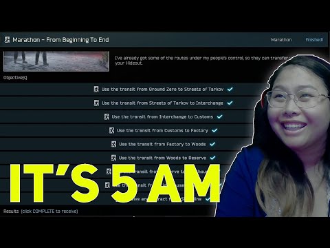 FINISHED MARATHON at 5 am | Tarkov 0.15
