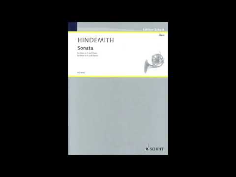 Hindemith Sonata 1st Mov tempo B (A=440) "Karaoke - Accompaniment"