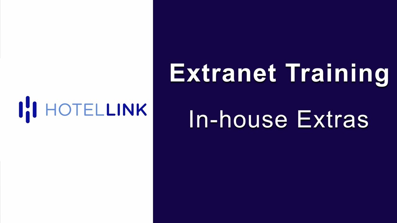 Extranet demo - Front Desk | In house Extras