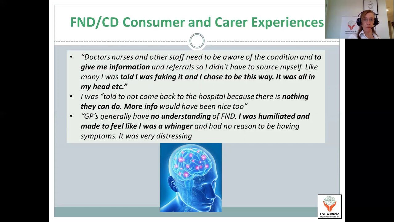 Consumer and Carer Experiences of FND in Australia