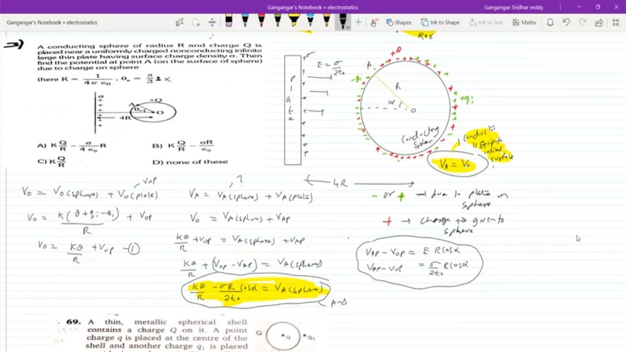 Numericals on induced charge