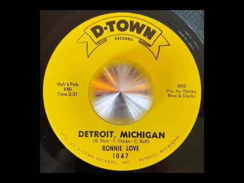 Ronnie Love "Detroit, Michigan" 1965