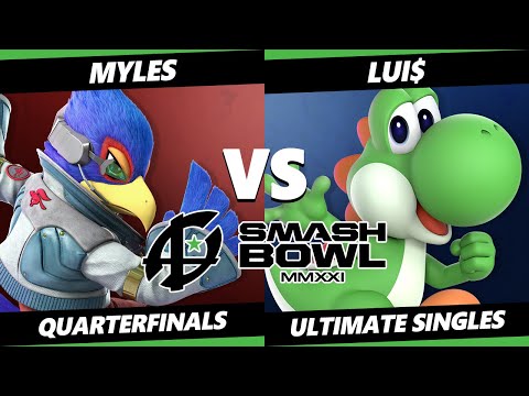 Smash Bowl MMXI Quarterfinals SSBU - Lui$ (Yoshi) Vs. Myles (Falco) Smash Ultimate Reverse Mains