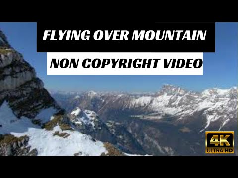 Flying Over Mountain Ridge | No Copyright Video | 4k HD | By NonCopyrightVideos