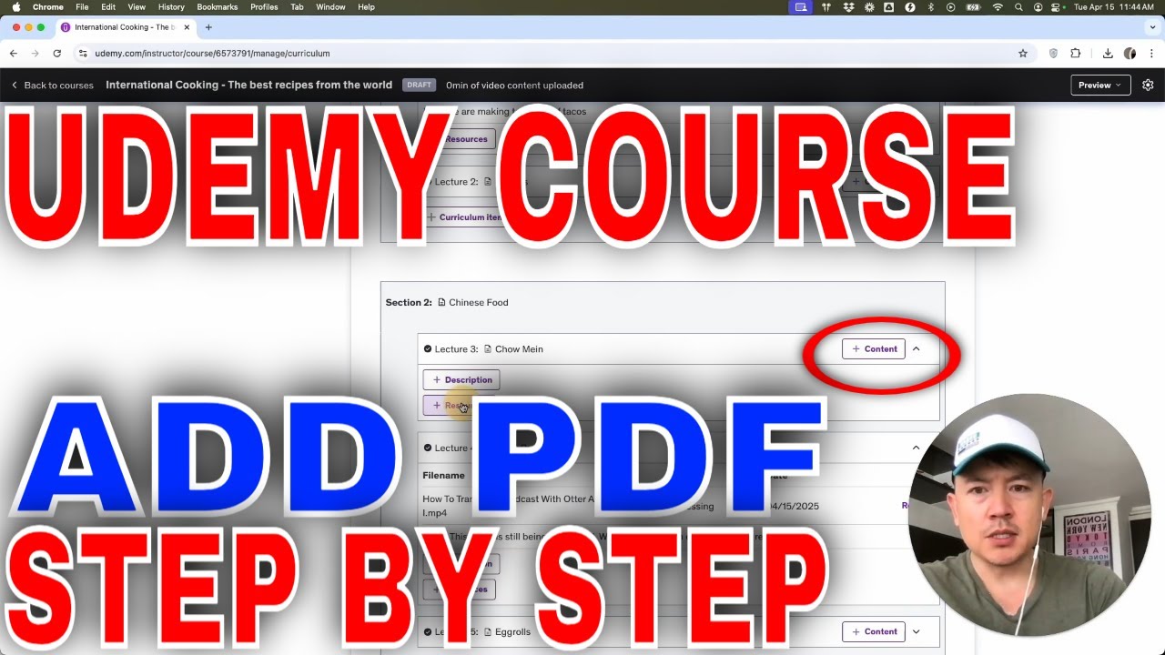 ✅  How To Add PDF To Udemy Course🔴
