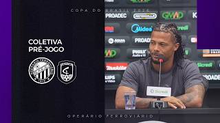 Entrevista | Coletiva pré-jogo Operário x Capital-DF - Hildeberto