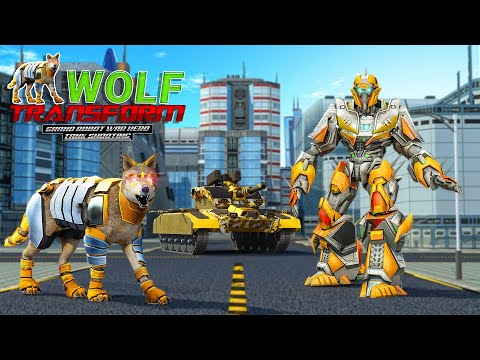 Wolf Transform Grand Robot War Hero Tank Shooting
