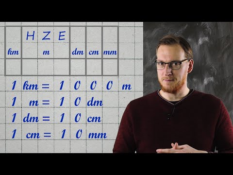 Kilometer zu Meter - Längen umrechnen| Maßeinheitentabelle | Grundschule | Mathematik | Klasse 4