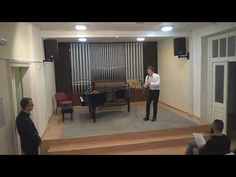 Richard Švéda klarinet - Třídní předehrávky Pavlina Panayotova 2019