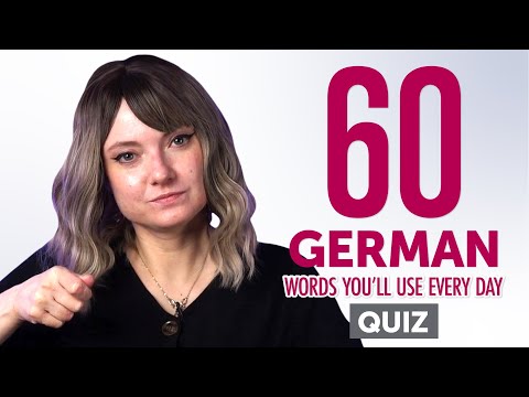 Quiz | 60 German Words You'll Use Every Day - Basic Vocabulary #46
