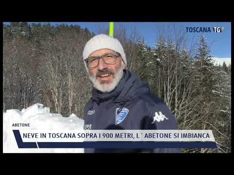 2021-12-01 ABETONE - NEVE IN TOSCANA SOPRA I 900 METRI, L'ABETONE SI IMBIANCA