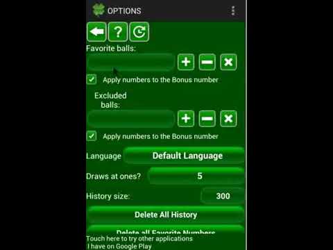 Lottery numbers generator Video