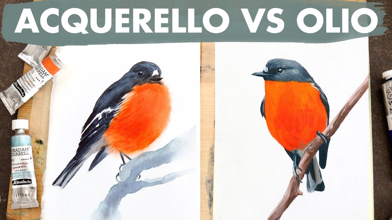 12 differenze tra ACQUERELLO e OLIO con @ValesuTela