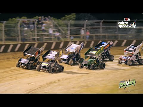June 24 at TWW Cairns Speedway - Sprintcars heat 2 - Thunder in the Canefields