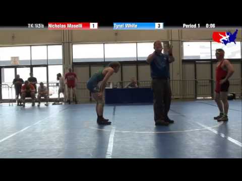 Nicholas Maselli vs. Tyrel White at 2013 Junior Nationals - FILA - FS