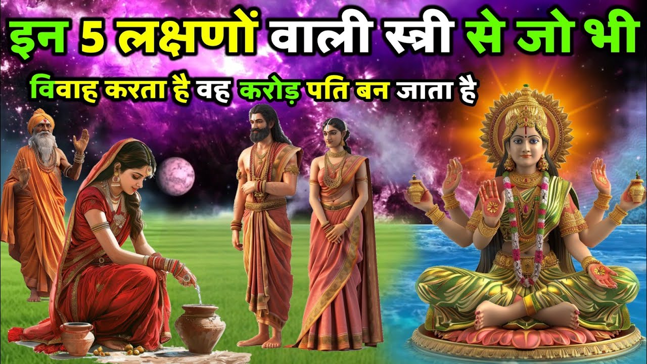 माता लक्ष्मी कहती है -  इन 5 लक्षणों वाली स्त्री से जो भी विवाह करता है वह करोड़ पति बन जाता है !