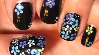 Easy Floral Nail Tutorial using a Dotting Tool