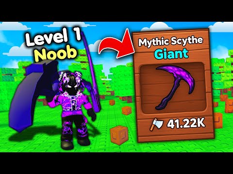 Starting Over as NOOB with BEST WEAPON in Cut Trees! (Roblox)