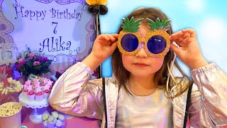 Alika and her Birthday are 7 years old