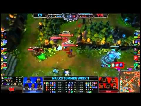 Epic Comeback   C9 VS Vulcun Highlights   NA LCS W5D1 Summer 2013 MUST SEE