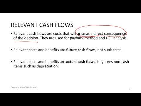 Relevant Cash Flows Financial Management ICA || ACCA || CIMA