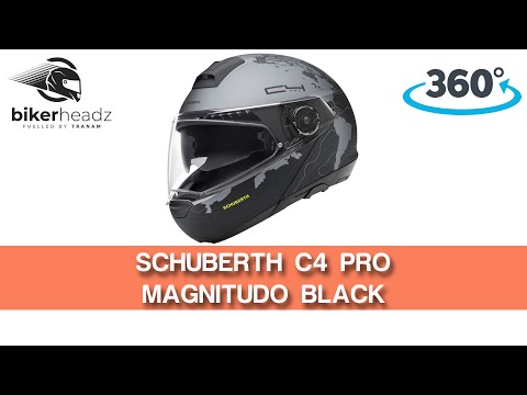 SCHUBERTH C4 Pro Magnitudo Black Flip Front Motorcycle Helmet - 360 HD | Bikerheadz.co.uk