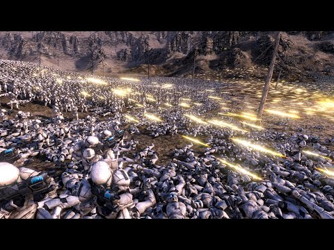 8000 Halo SpartanMKVs VS 18000 Clone RCs   Ultimate Epic Battle Simulator 2   UEBS 2