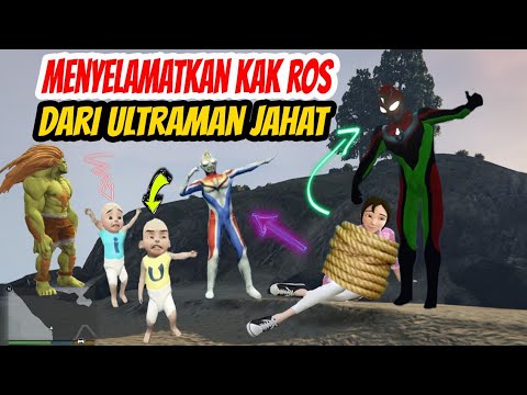 Upin Ipin Menyelamatkan Kak Ros Dari Tangan Ultraman Jahat, GTA V Upin Ipin
